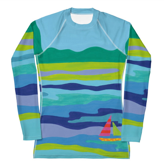 Blue Chip Rash Guard Top