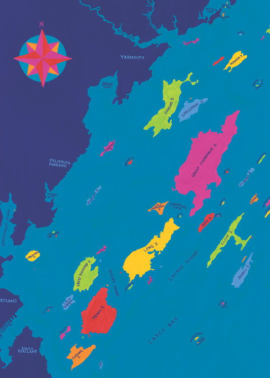 Casco Bay Chart Card