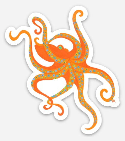 Dancing Octopus Sticker