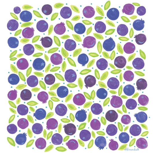 Blue Berries Flour Sack Towel
