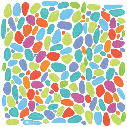 Beach Pebbles Flour Sack Towel