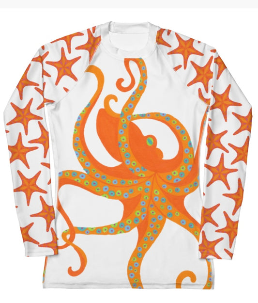 Dancing Octopus Rash Guard Top
