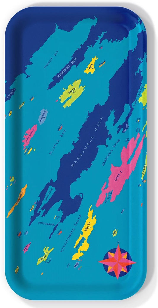 Small Tray: Harpswell Chart