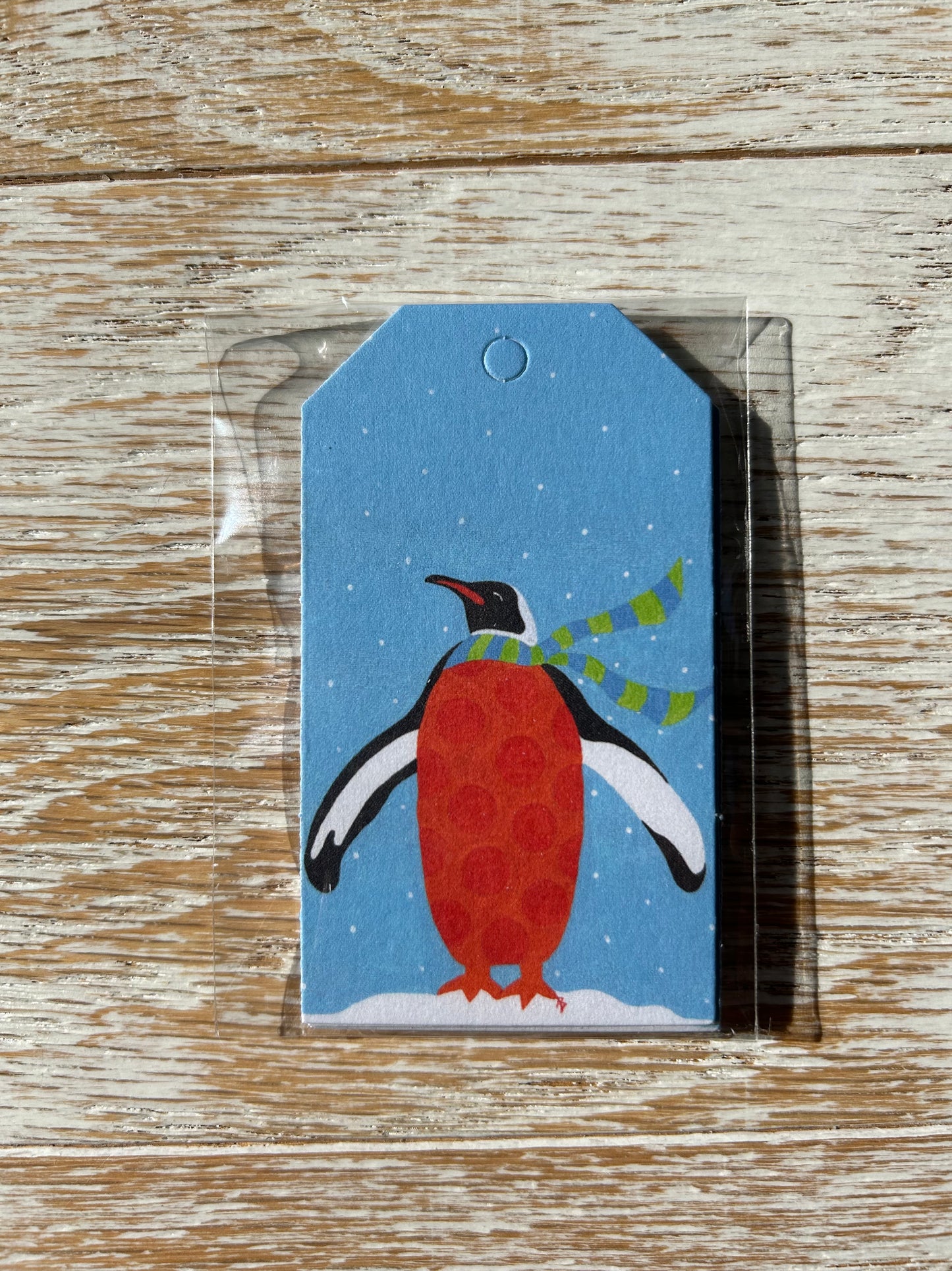 Orange Penguin Gift Tag Pack (6)
