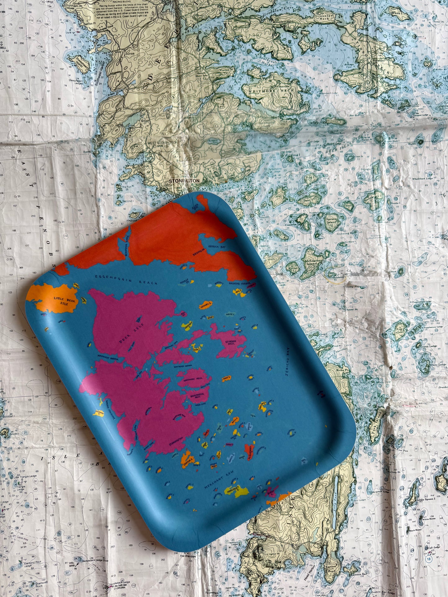 Medium Tray: Deer Isle
