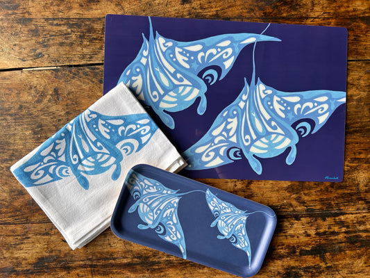 Maori Rays on Midnight Placemat