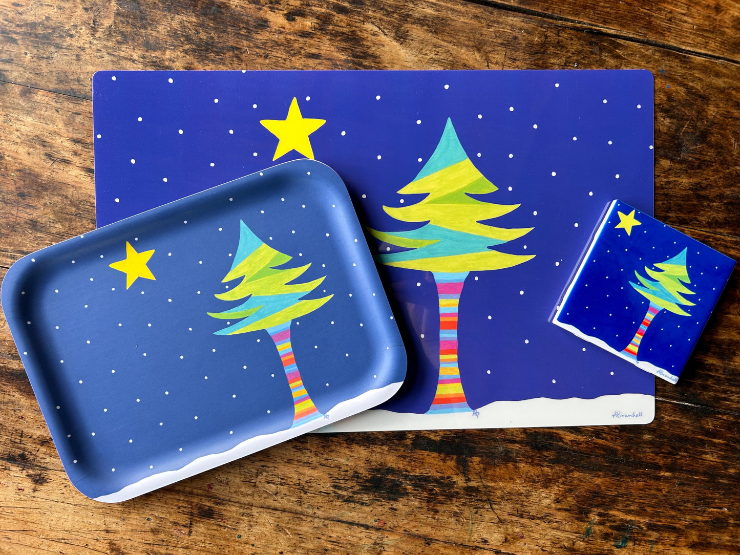 Medium Tray: Maine State Tree