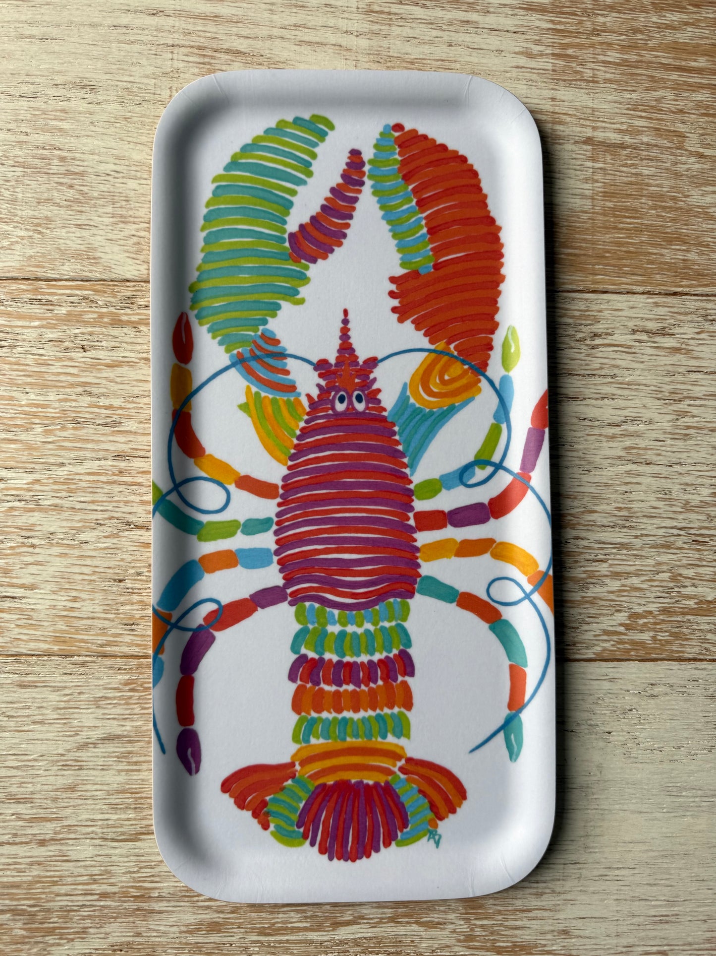 Small Tray: Crazy Happy Lobster