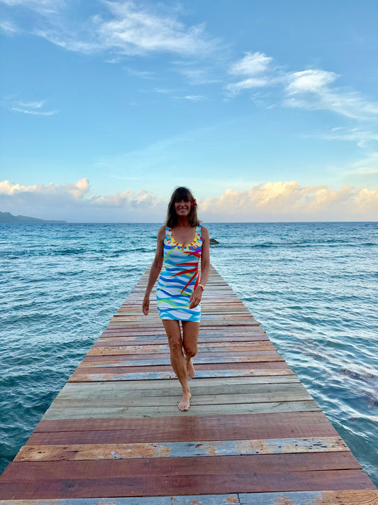 Swaying Palms Tank Dress