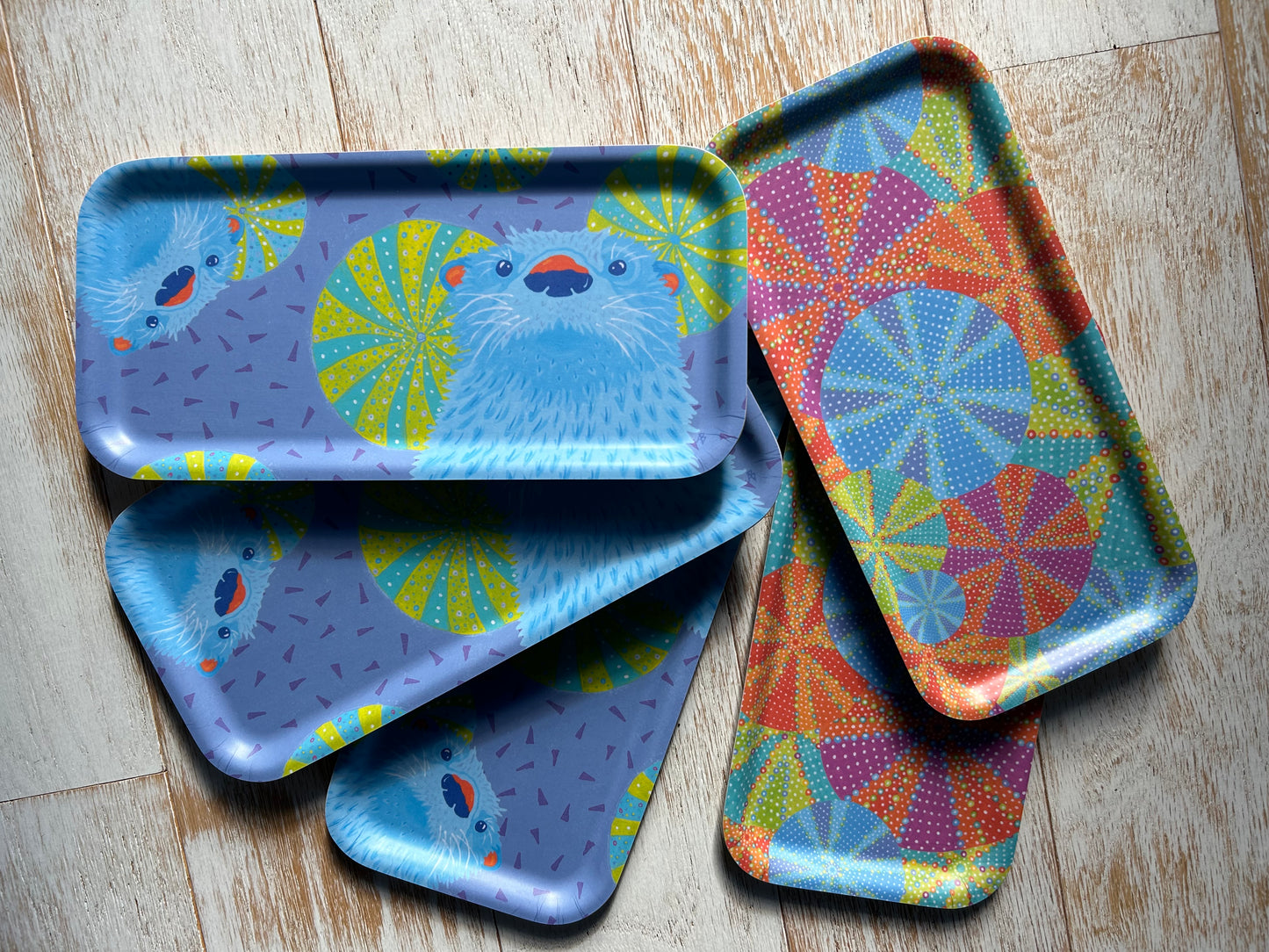 Small Tray: Blue Otter