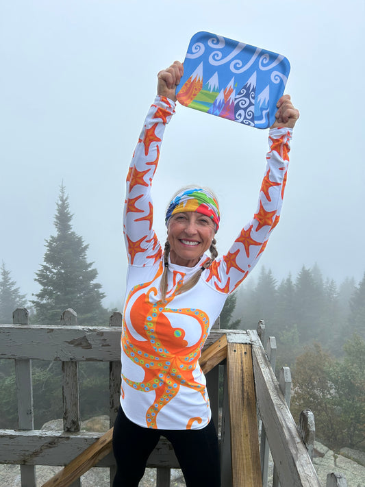 Salt Band/Sun Scarf: Happy Mountains