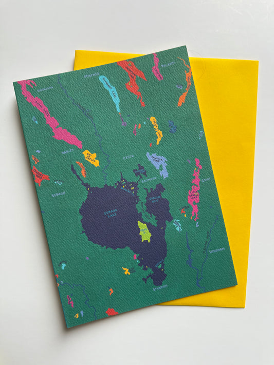 Sebago Lake Chart Card