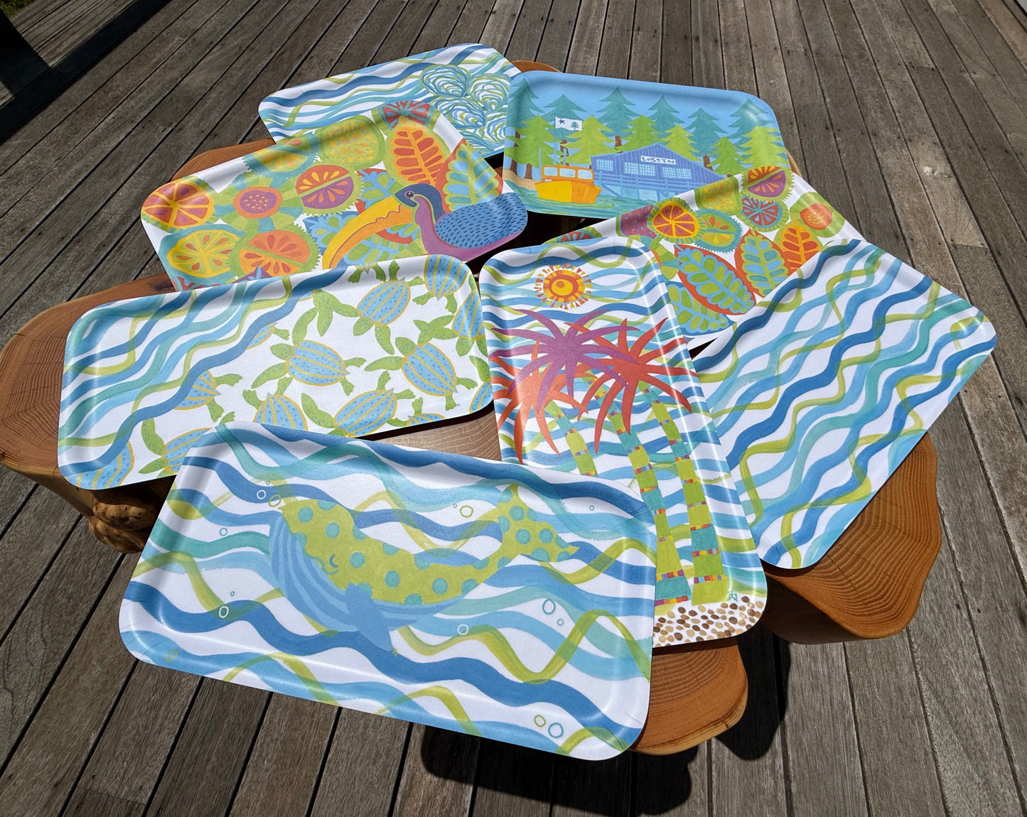 Small Tray: Swaying Palms