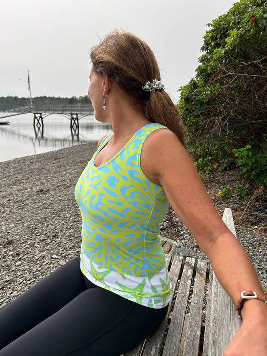 Lime Coral Tank Top