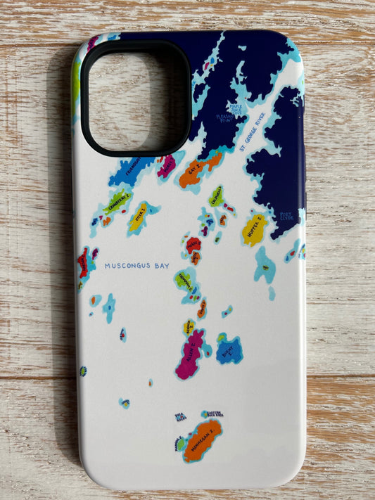 Muscongus Bay Chart iPhone Tough Case