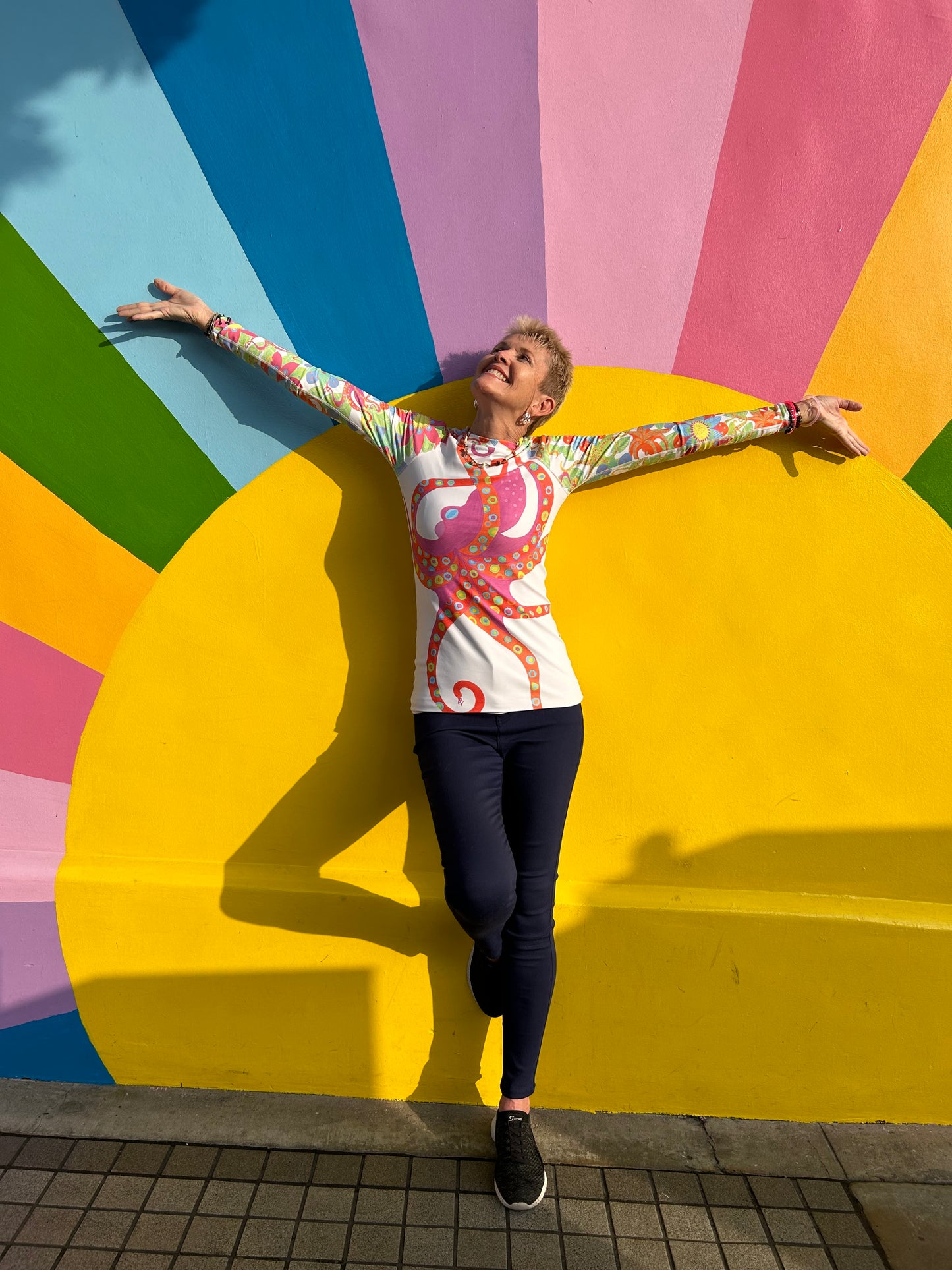 Blooming Octopus Rash Guard Top