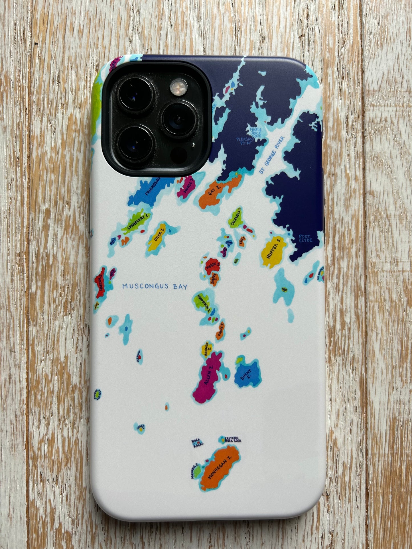 Muscongus Bay Chart iPhone Tough Case