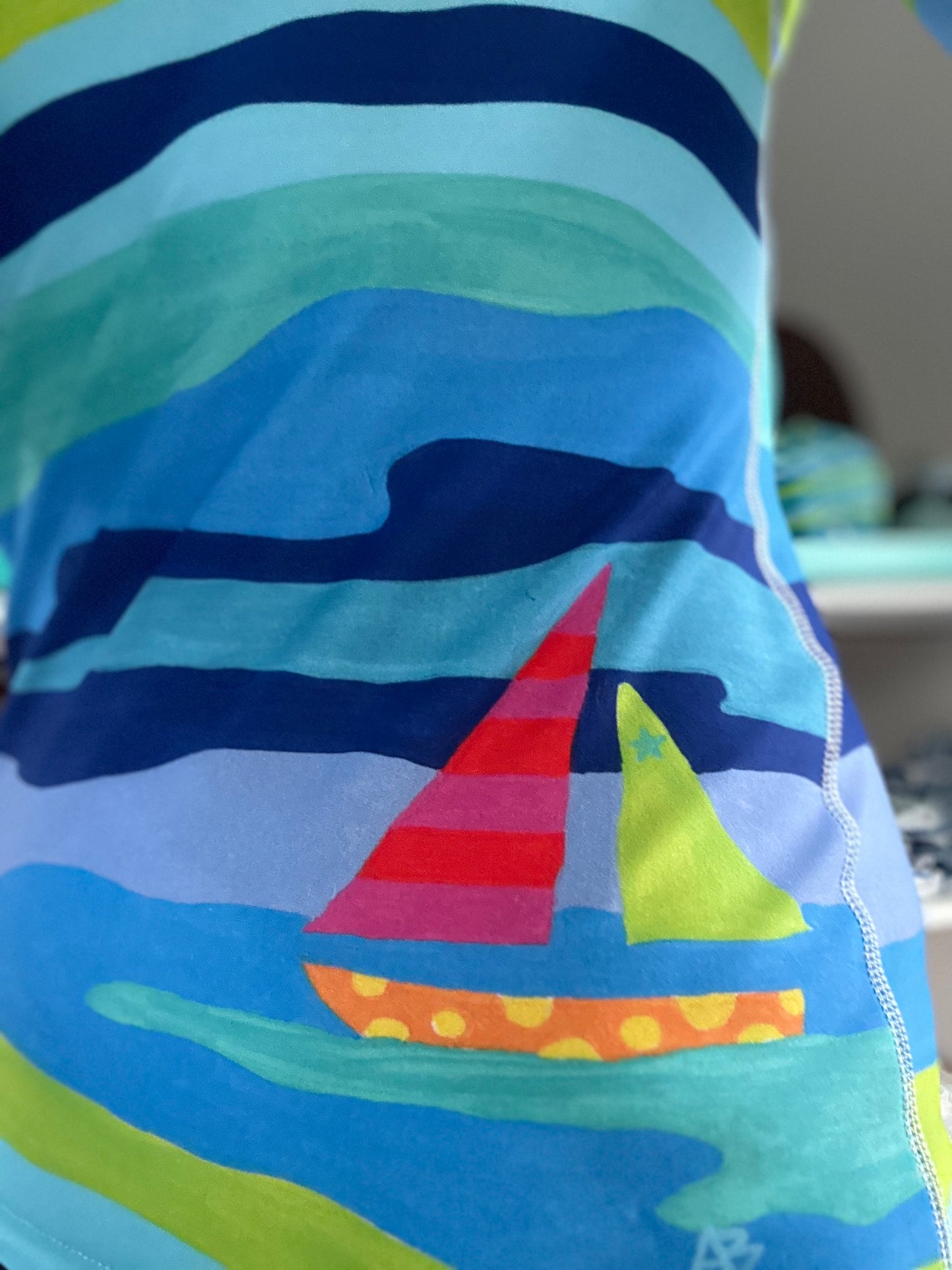 Blue Chip Rash Guard Top