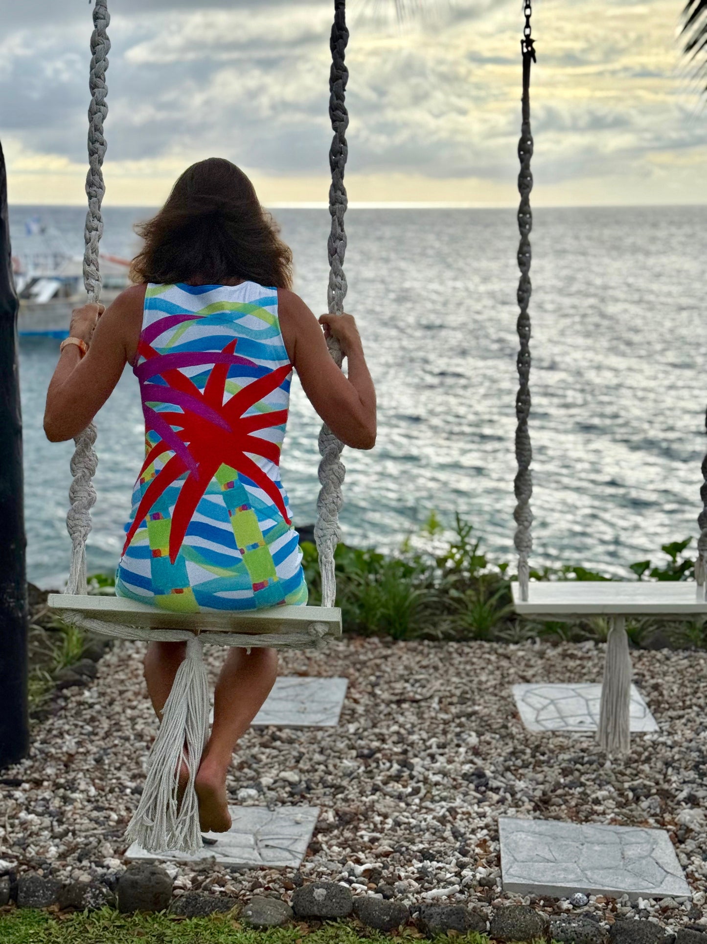 Swaying Palms Tank Dress