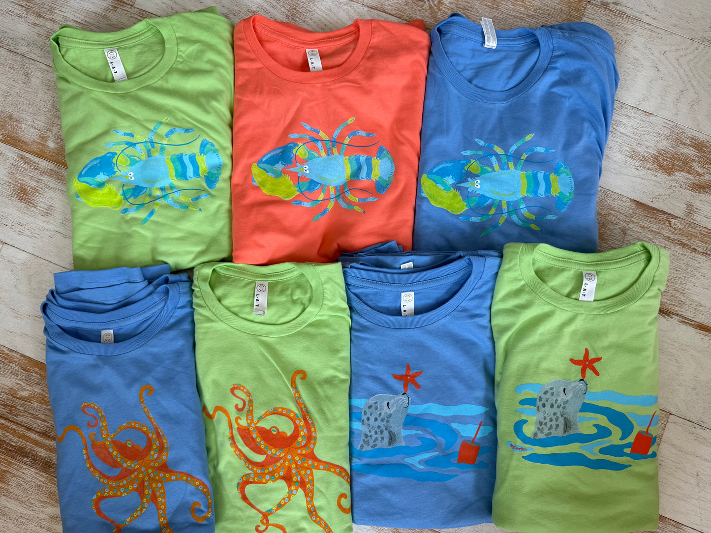 Kids/Youth LIME Dancing Octopus T'shirt