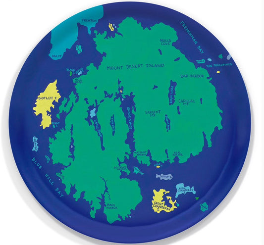 Round Tray: Mount Desert Island Chart