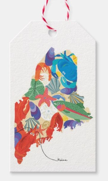 Maine Collage Gift Tag Pack (6)