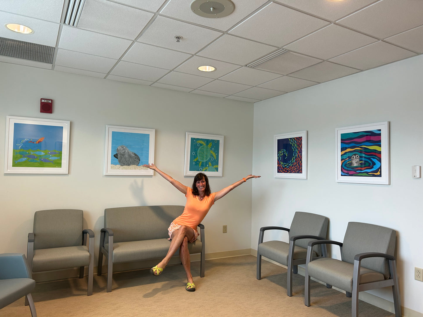 ShellFish Giclee Framed to 24x24