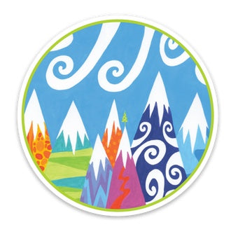 Mt Peaks Sticker