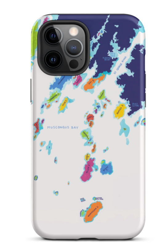 Muscongus Bay Chart iPhone Tough Case