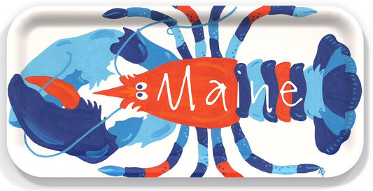 Small Tray: Nautical Maine Lobsters