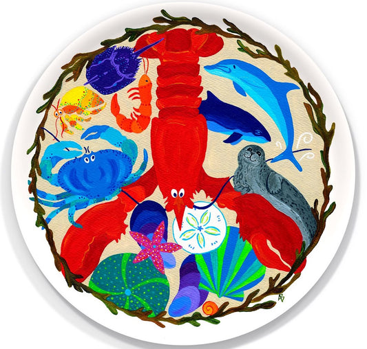 Medium Round Tray: Peace on Earth