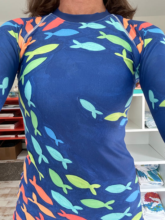 Fish Swish Rash Guard Top
