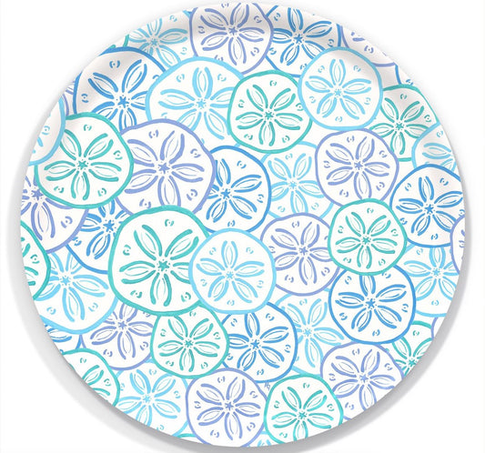 Large Round Tray: Sand Dollars