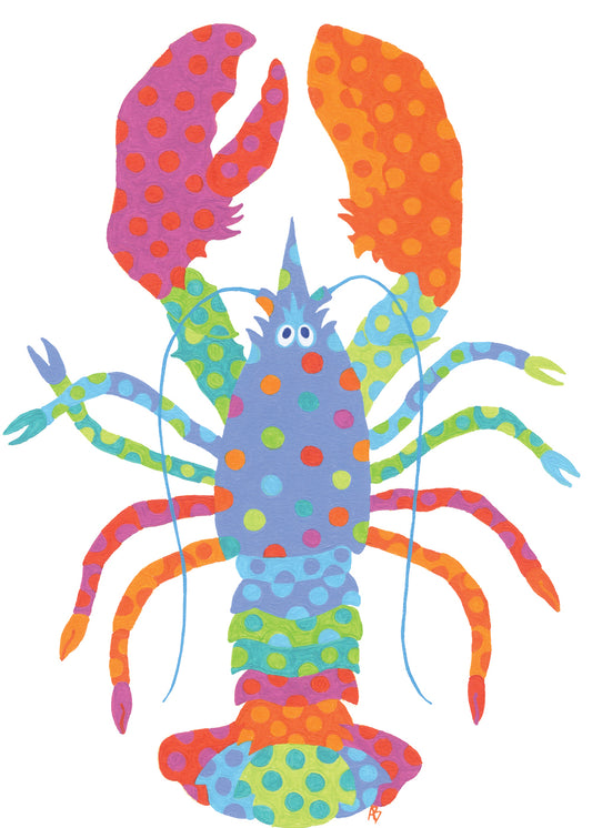 Candy Dot Lobster Card