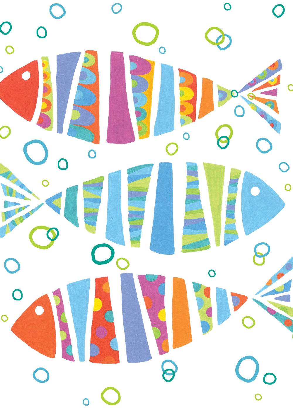 Fish 'n Bubbles Card