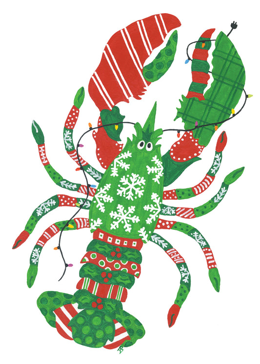 Holiday Lobster Card
