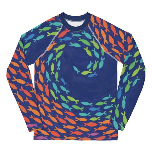 YOUTH Fish Swish Rash Guard Top