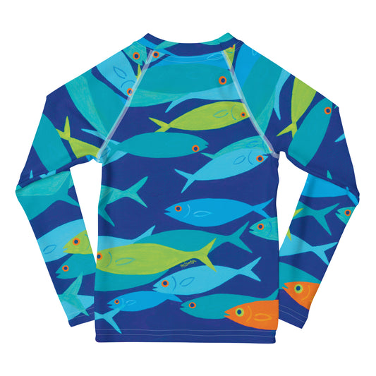 Toddler Wee Fish Rash Guard Top