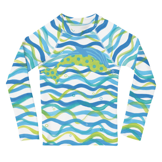 Toddler Happy Whale Rash Guard Top