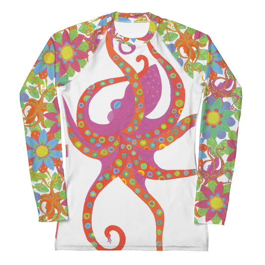 Blooming Octopus Rash Guard Top