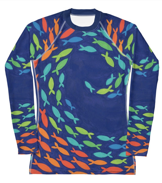 Fish Swish Rash Guard Top