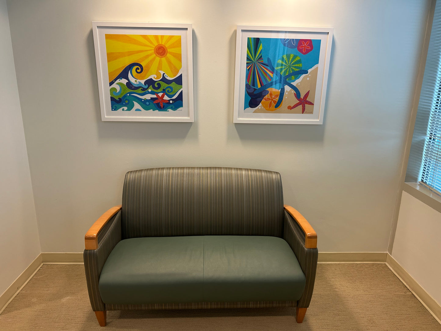 Shells Giclee Framed to 24x24