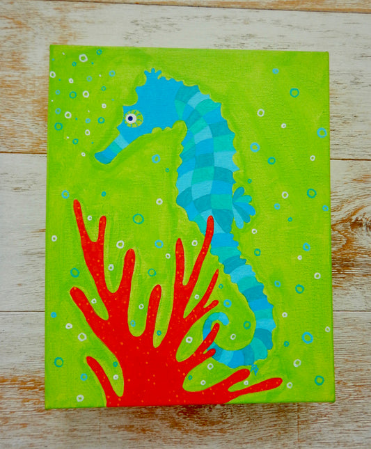 Seahorse 8x10 Original Art