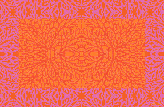 Pink Orange Coral Placemat