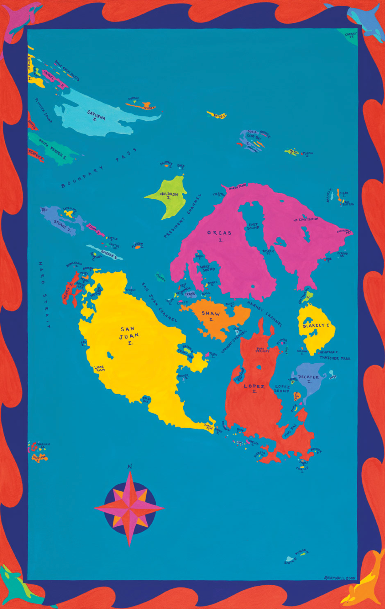 San Juan Islands, Washington State Chart