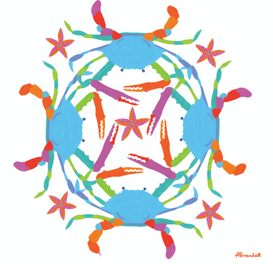 Lifesavor Crabs Flour Sack Towel