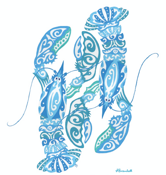 Maori Lobsters Flour Sack Towel