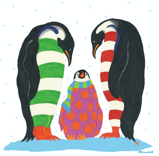 3 Penguins Flour Sack Towel