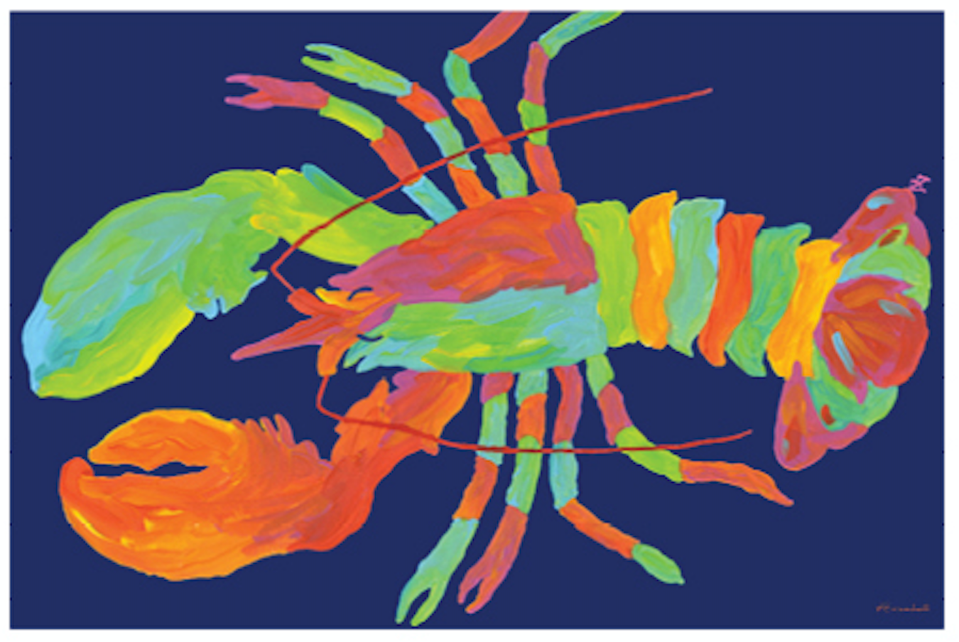 Lefty Lobster Placemat FestiveFish
