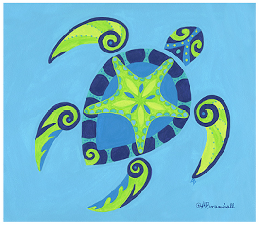 Maori Turtle & Fish Swish Microfiber Cloth